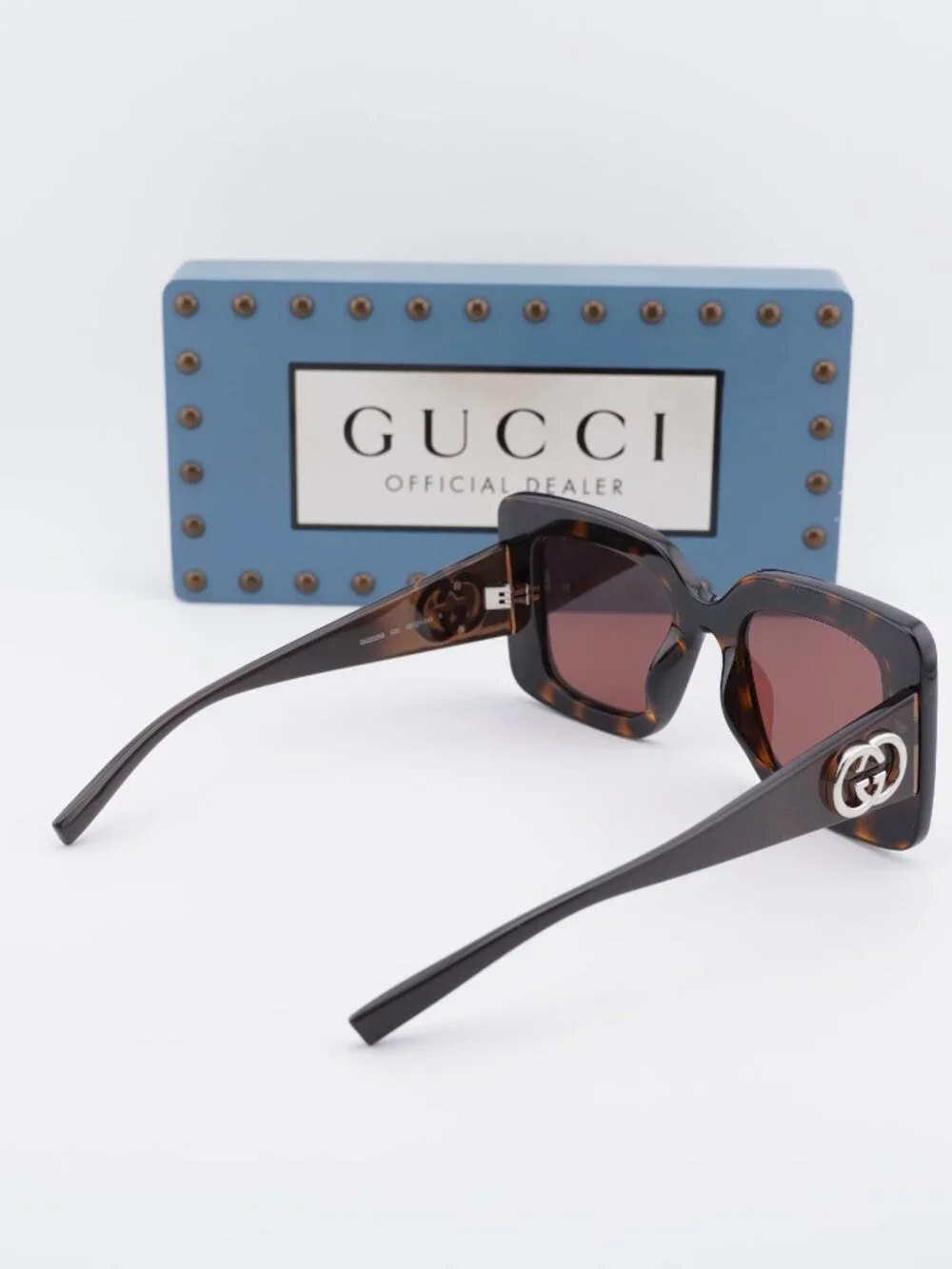 Gucci GG2025S 002 Butterfly Sunglasses - Havana / Burgundy